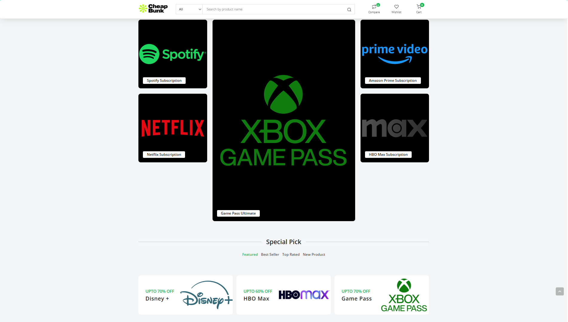 E-commerce Custom Website